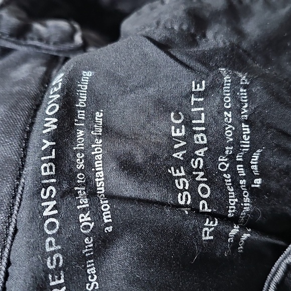 Frame Le Crop Mini Bootcut Black Denim Raw Hem Jeans Size 25 - Picture 4 of 6